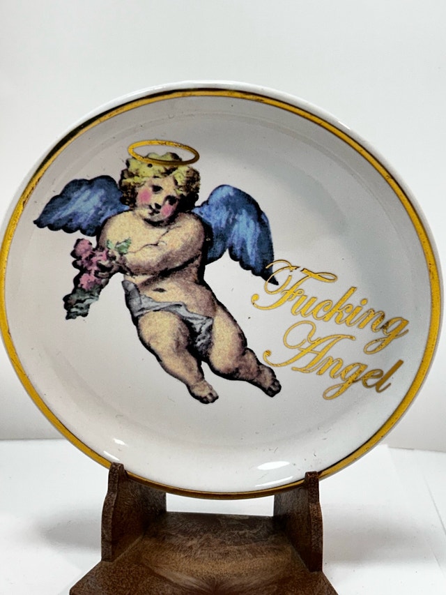 Spencer Gifts "Angel" Trinket Dish - 4 3/4"