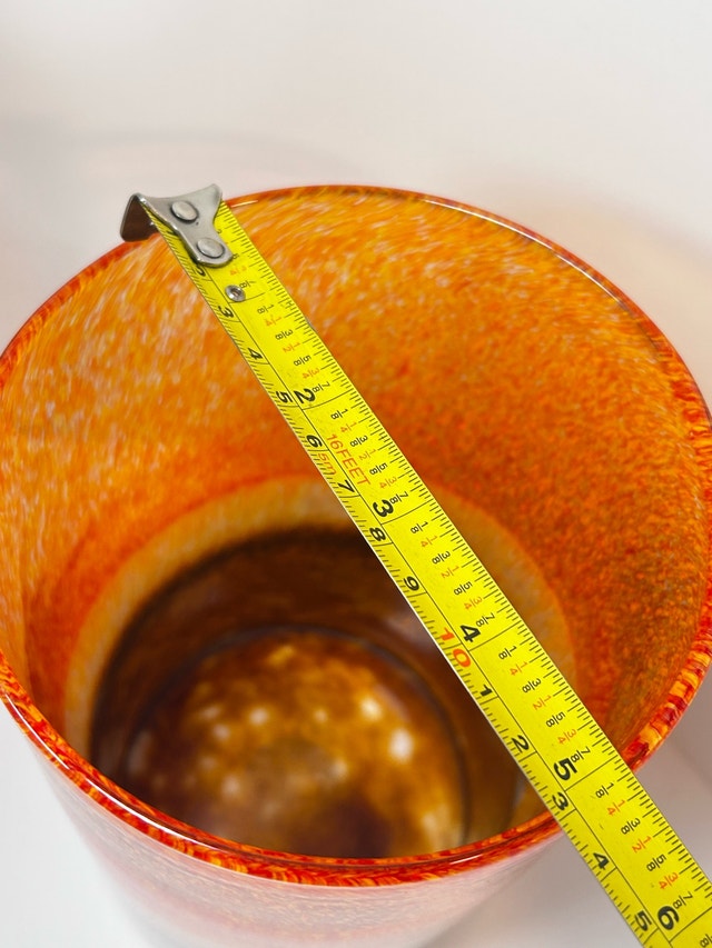 Art Glass Vase - Orange, Tan, Brown - photo 4