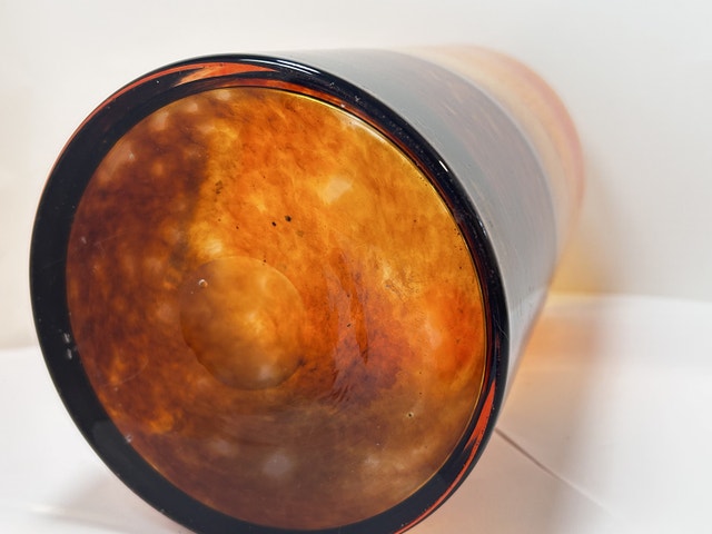 Art Glass Vase - Orange, Tan, Brown - photo 5