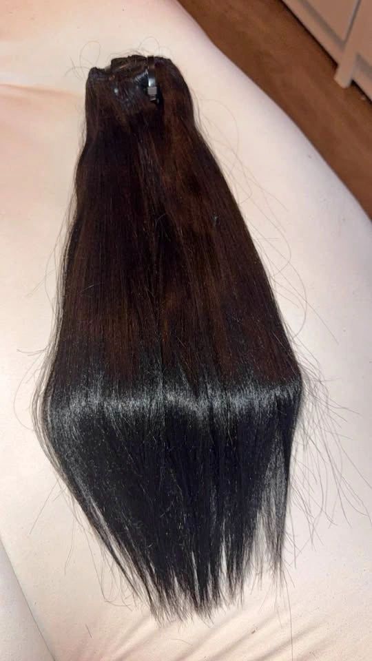 Brand New Synthetic Hair Clip-In Extensions - Black