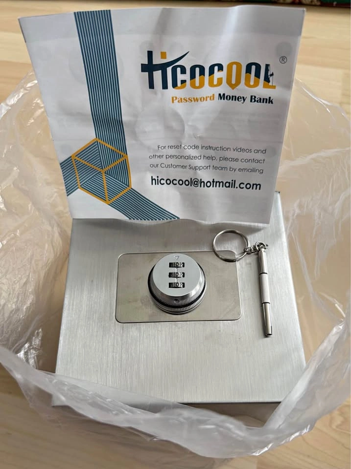 Brand New HICOCOOL Stainless Steel Money Bank