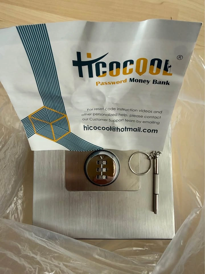Brand New HICOCOOL Stainless Steel Money Bank - photo 2