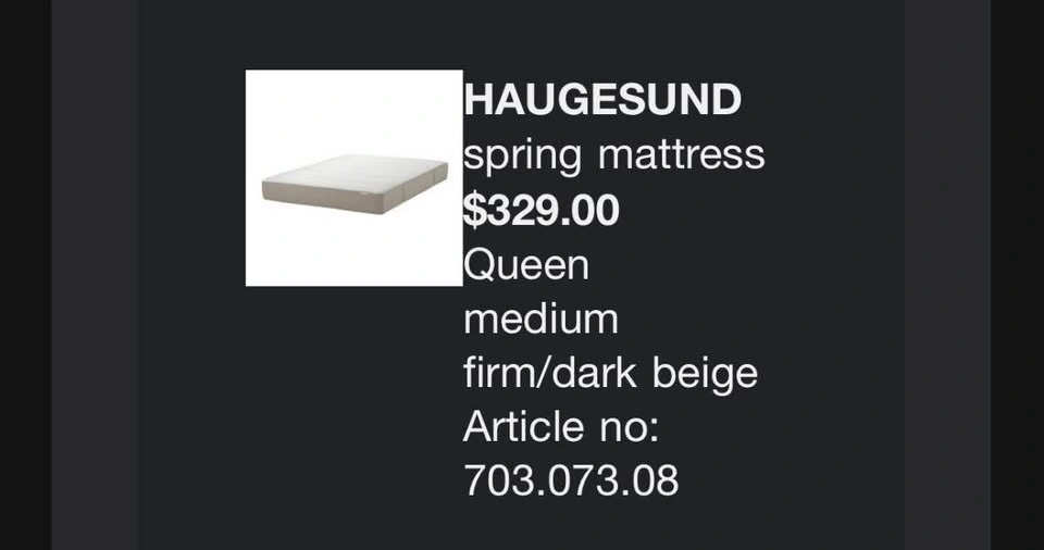 IKEA Queen Mattress - Medium firm - photo 3