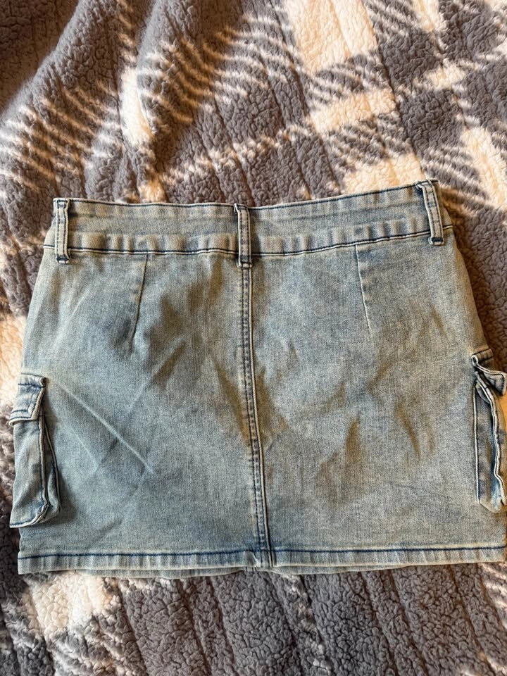 Mini denim skirt - photo 2