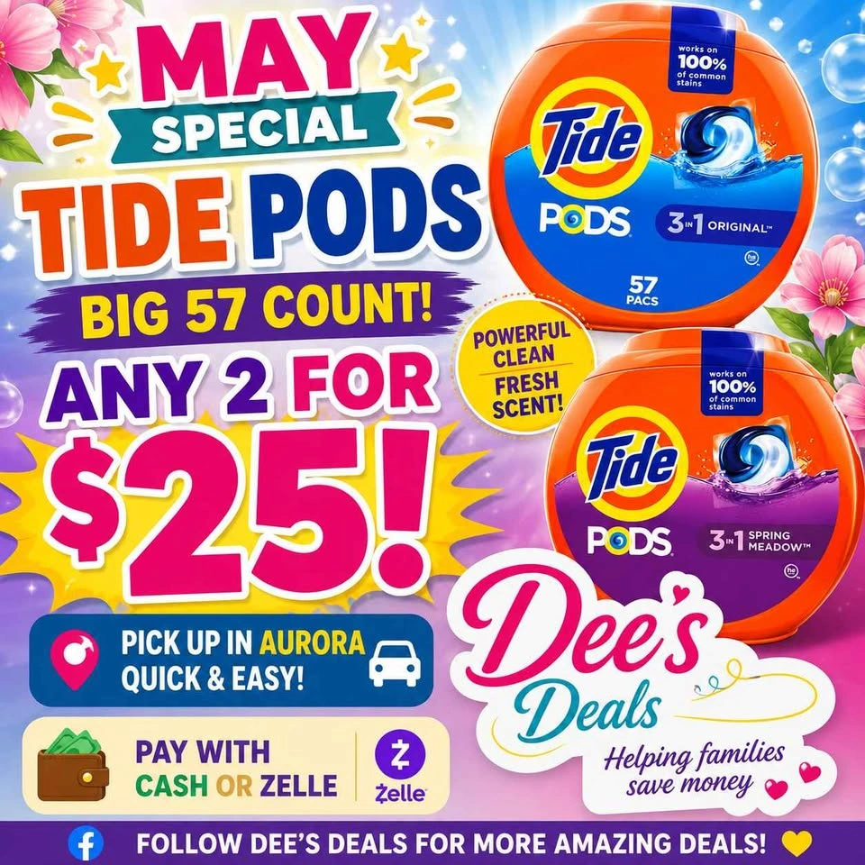 2 HUGE 57 COUNT TIDE PODS FOR $25 - photo 2