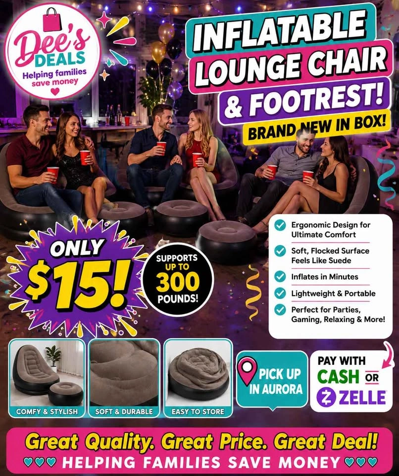 Inflatable Lounge chair $15 SHIPPING AVAILABLE - photo 3