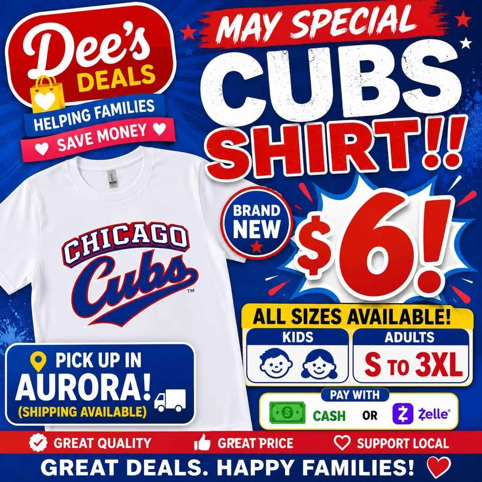 Cubs Shirt May Special $6 each Kids and Adults - photo 2