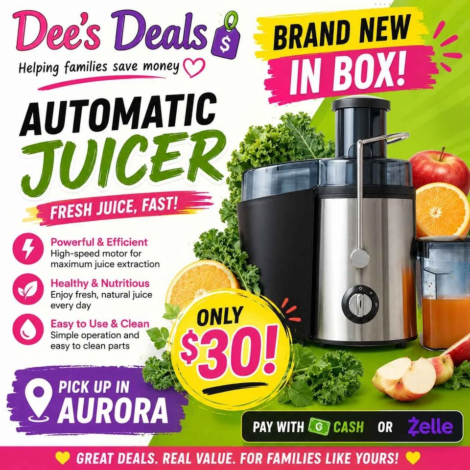 Automatic Juicer BRAND new in box only $30 - photo 2