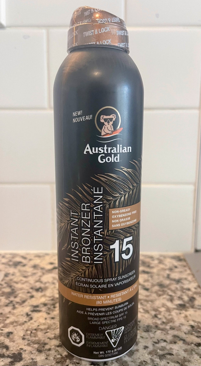 Australian Gold Instant Bronzer 15 water resistant