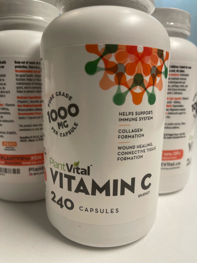 PlantVital Vitamin C 1000mg - Made in Canada -