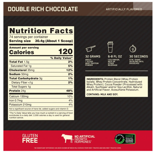 Optimum Nutrition Whey Double Rich Chocolat 5 - photo 5