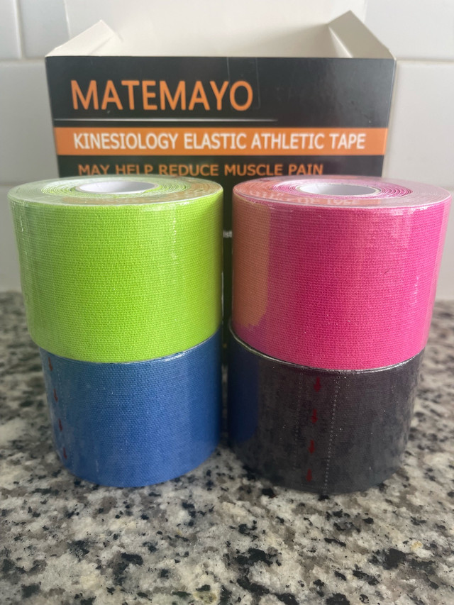 Kinesiology Elastic Tape Brand New-4 rolls  - Factory sealed-