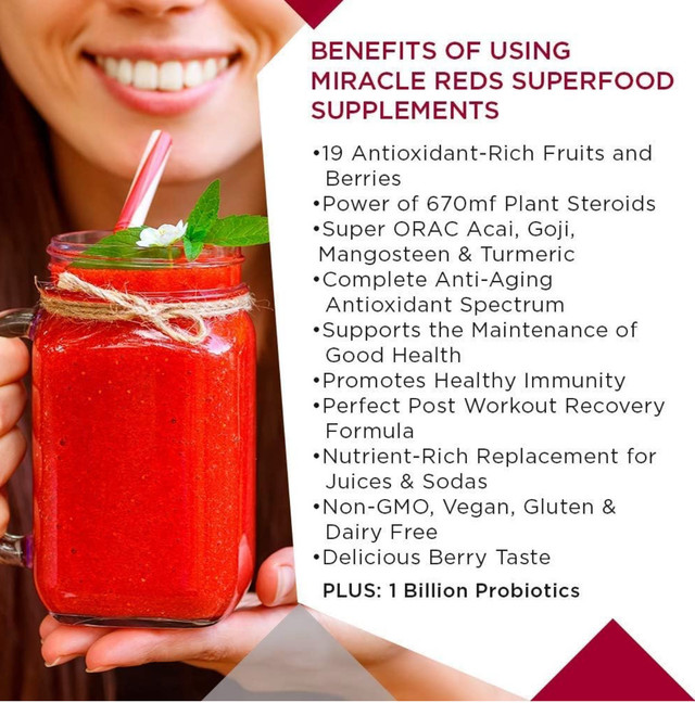 Miracle Reds Superfood - Super Red Powder - 850g - photo 3