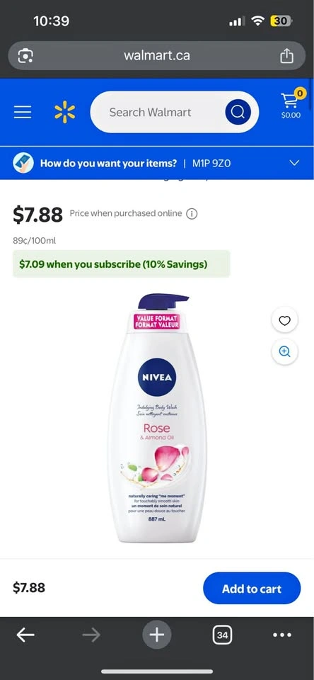 NEW NIVEA BODY WASH
