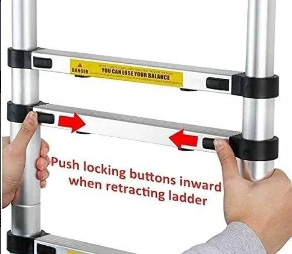 Telescopic Ladder Folding Aluminium 5+6 steps - photo 4