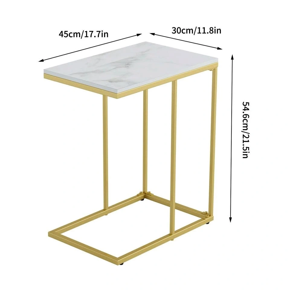 BNIB Side Table, End table, White and Gold side table