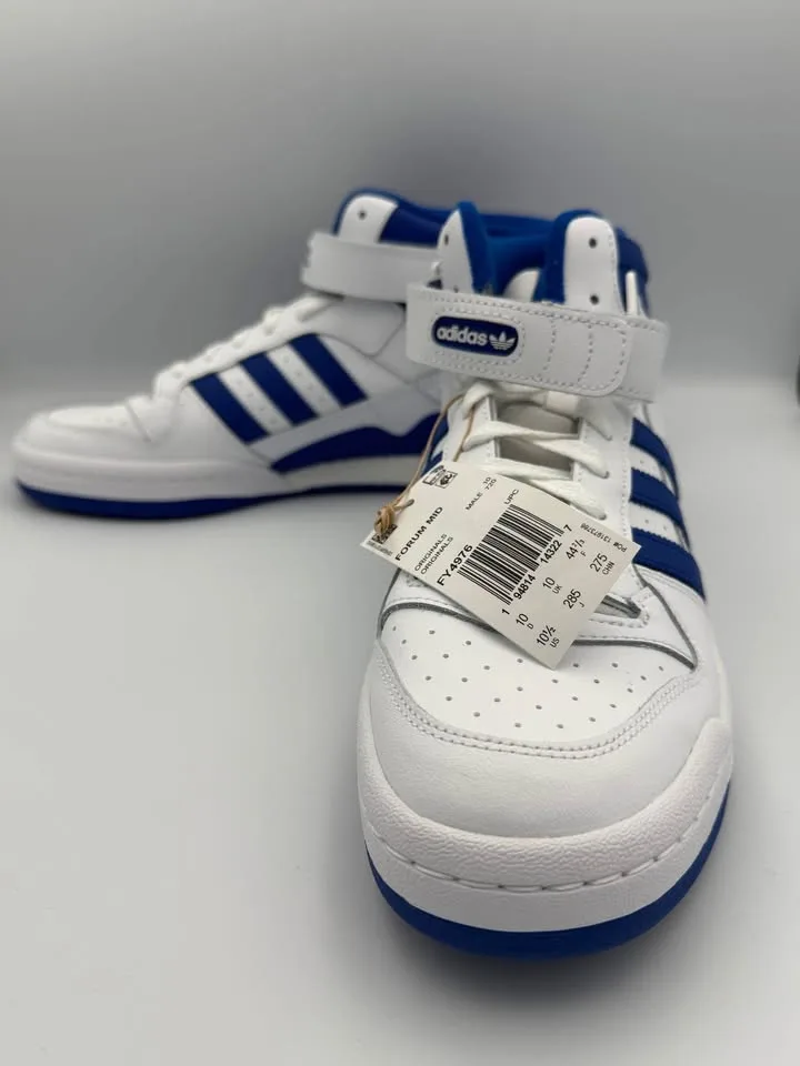 Adidas Forum Mid Royal Blue & White - Size 10.5 image indicator(6)