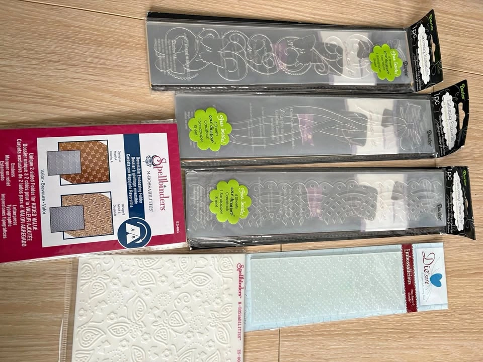 Lot of Embossing Folders and Dies