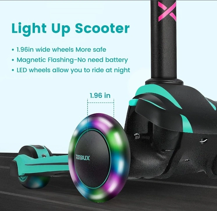 NEW Kids Scooter Light Up Wheels Foldable - photo 4