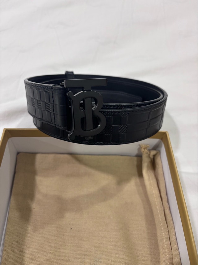 Burberry Belt Black Leather Belt