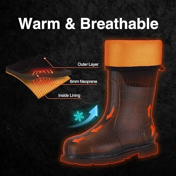 New Men's Neoprene Rain Boot (Sz 6) - photo 2