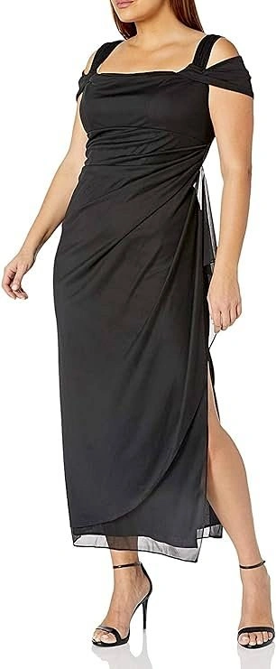 NWT Alex Evenings Cold Shoulder Dress - Size 6p