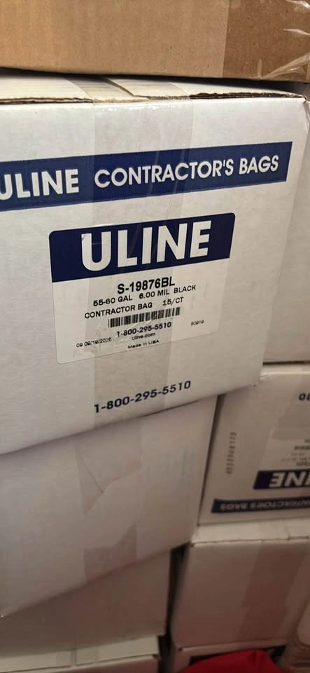 Uline Heavy-Duty Contractor Garbage Bags - Brand New - photo 5