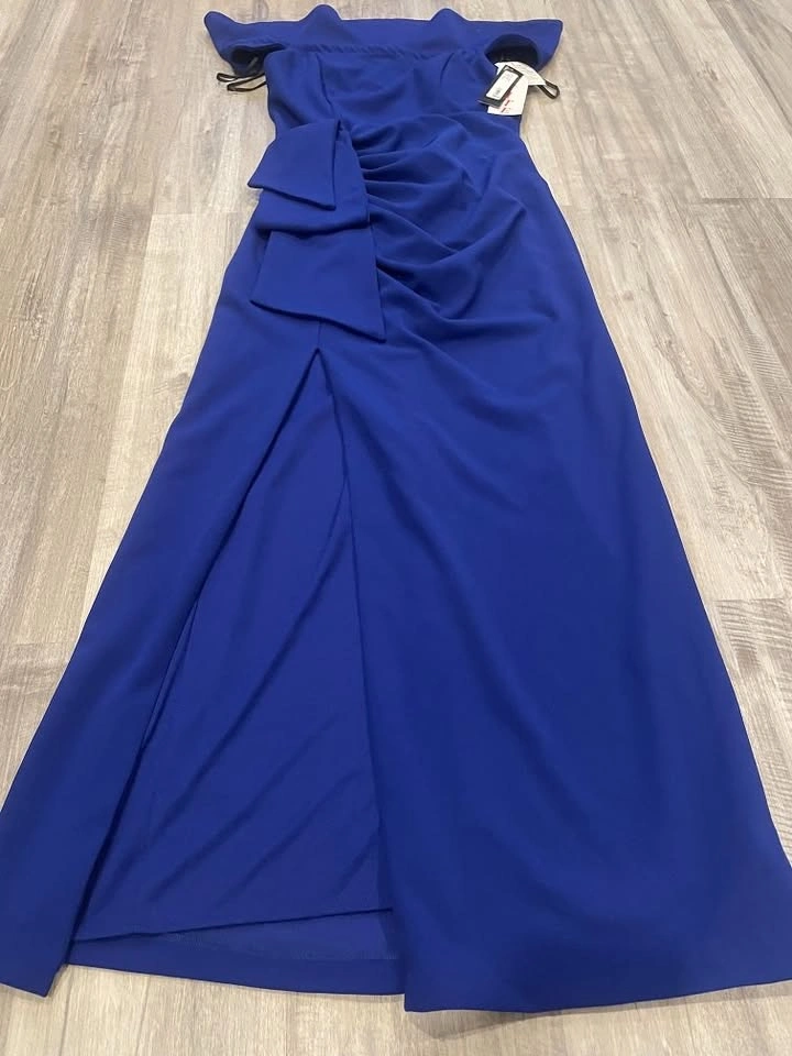 NWT Xscape Scuba Crepe Slit Dress (Sz 10p) - photo 4