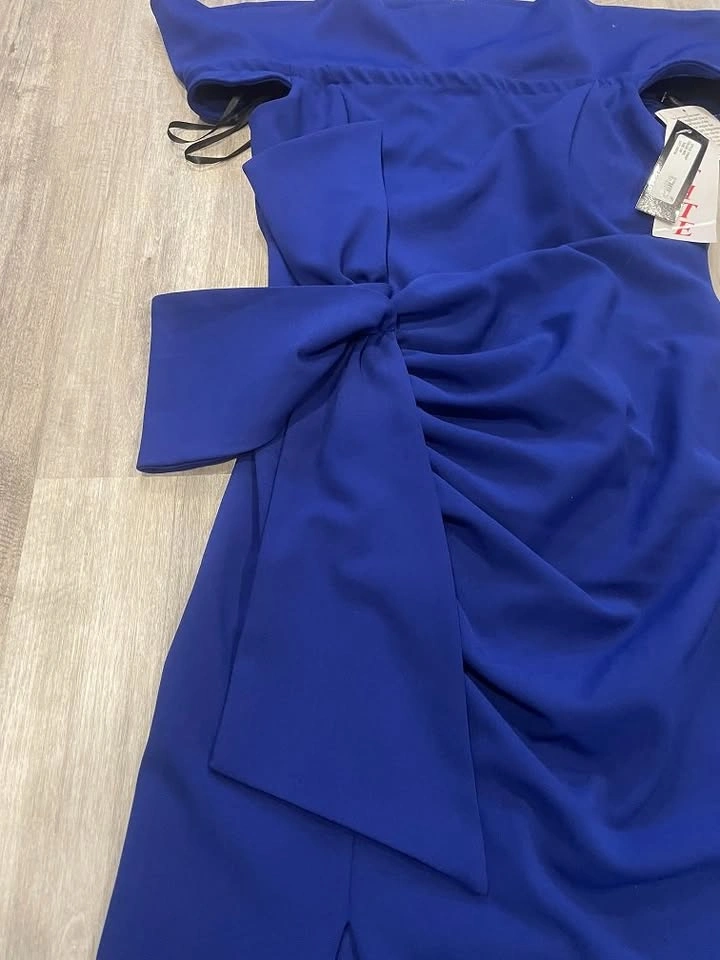 NWT Xscape Scuba Crepe Slit Dress (Sz 10p) - photo 5