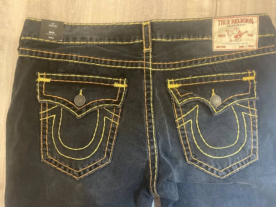 Men's True Religion Rocco Super T Flap Jeans (42x32) - photo 5