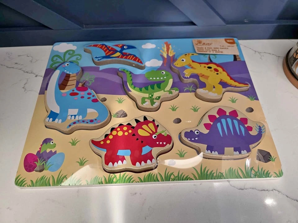 Wooden Dinosaur Puzzle (12M+ | Brand New in Packaging)