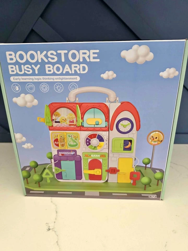 Montessori Busy Board Toy (12M+ | Brand New in Box)
