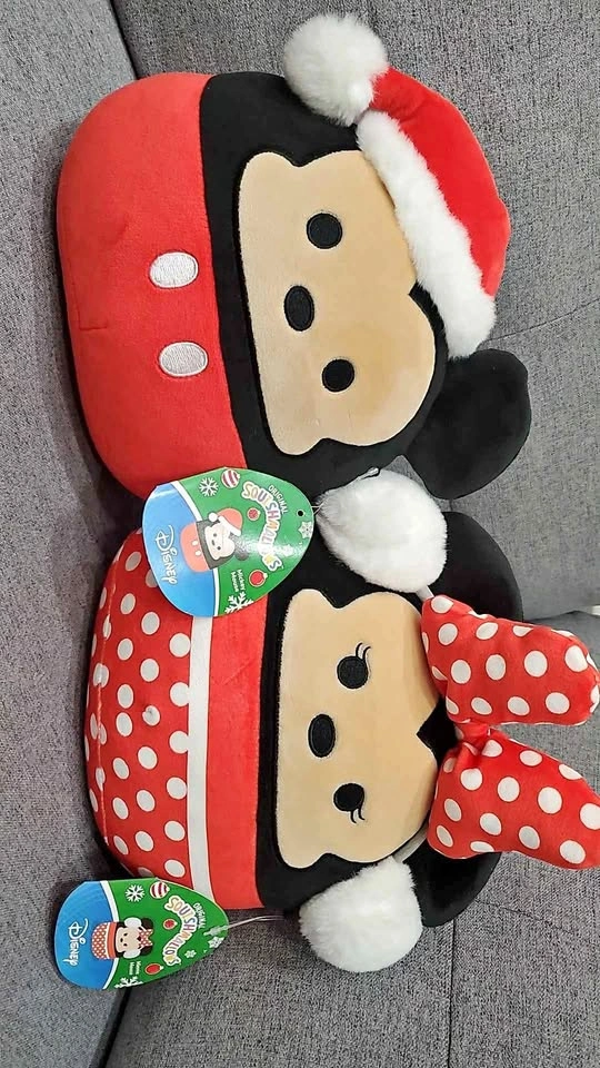 Squishmallows 8" Mickey & Minnie Mouse 2pk Plush Set
