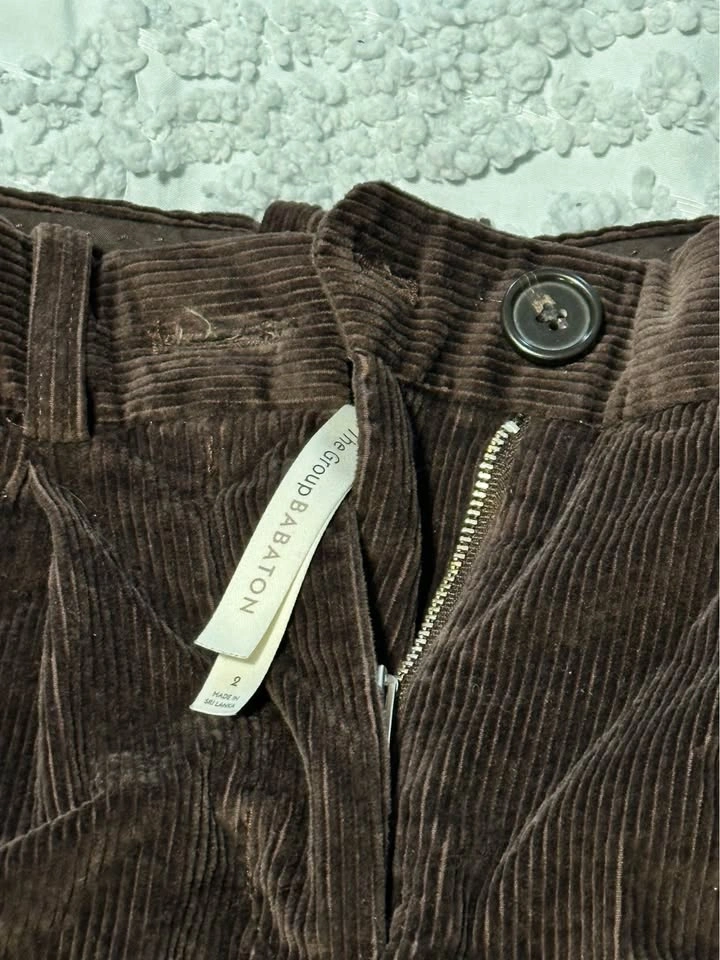 BABATON brown corduroy pants - photo 3