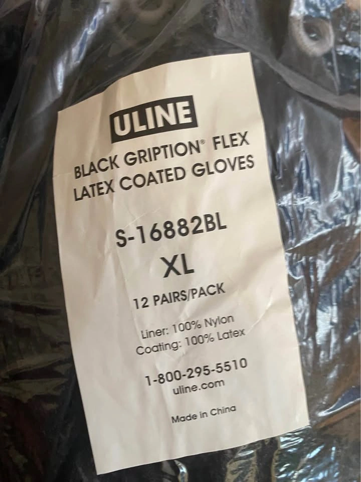 ULINE GRIPTION FLEX LATEX COATED GLOVES - M/L/XL - photo 5