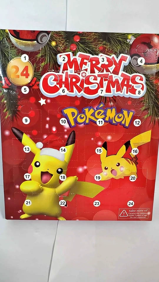 Pokemon 24 Days Christmas Countdown Calendar Figure Advent Box