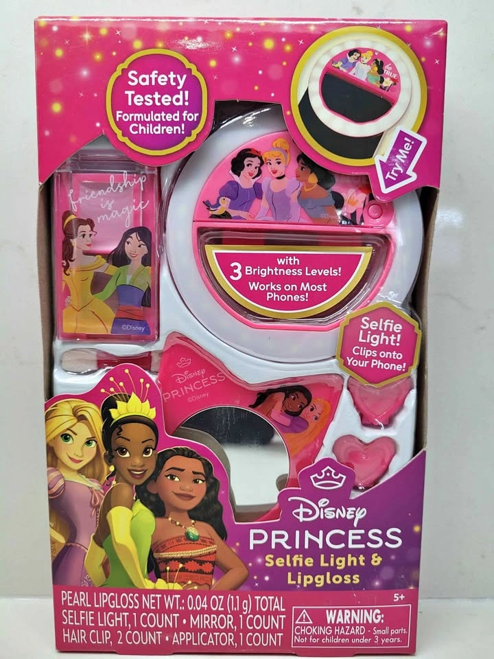 Disney Princess Selfie Light & Lip Gloss With Mirror