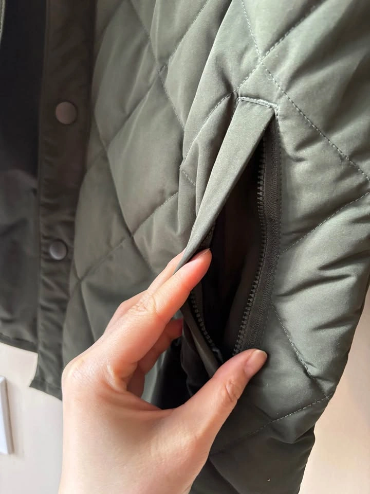 Frank & Oak Olive Green Quilted Jacket - photo 3