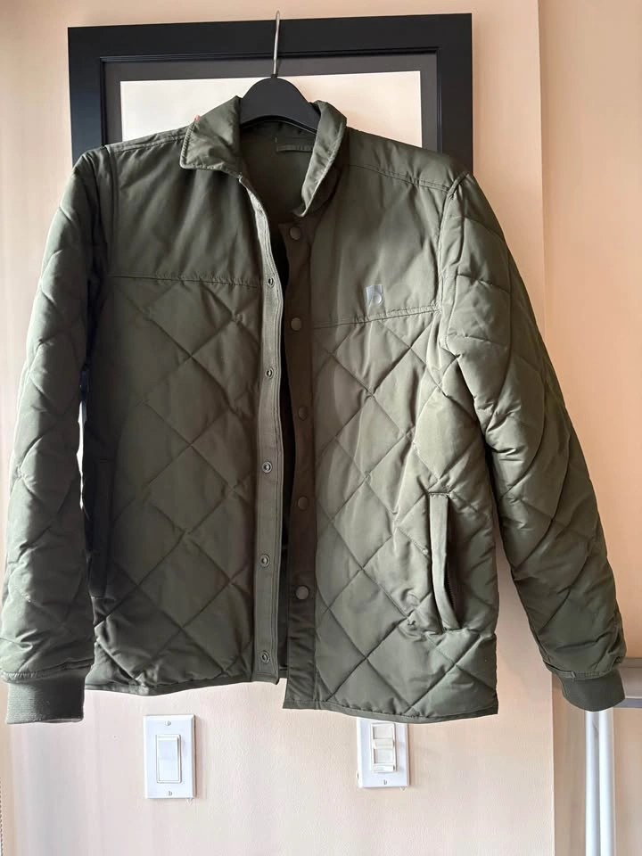 Frank & Oak Olive Green Quilted Jacket - photo 4