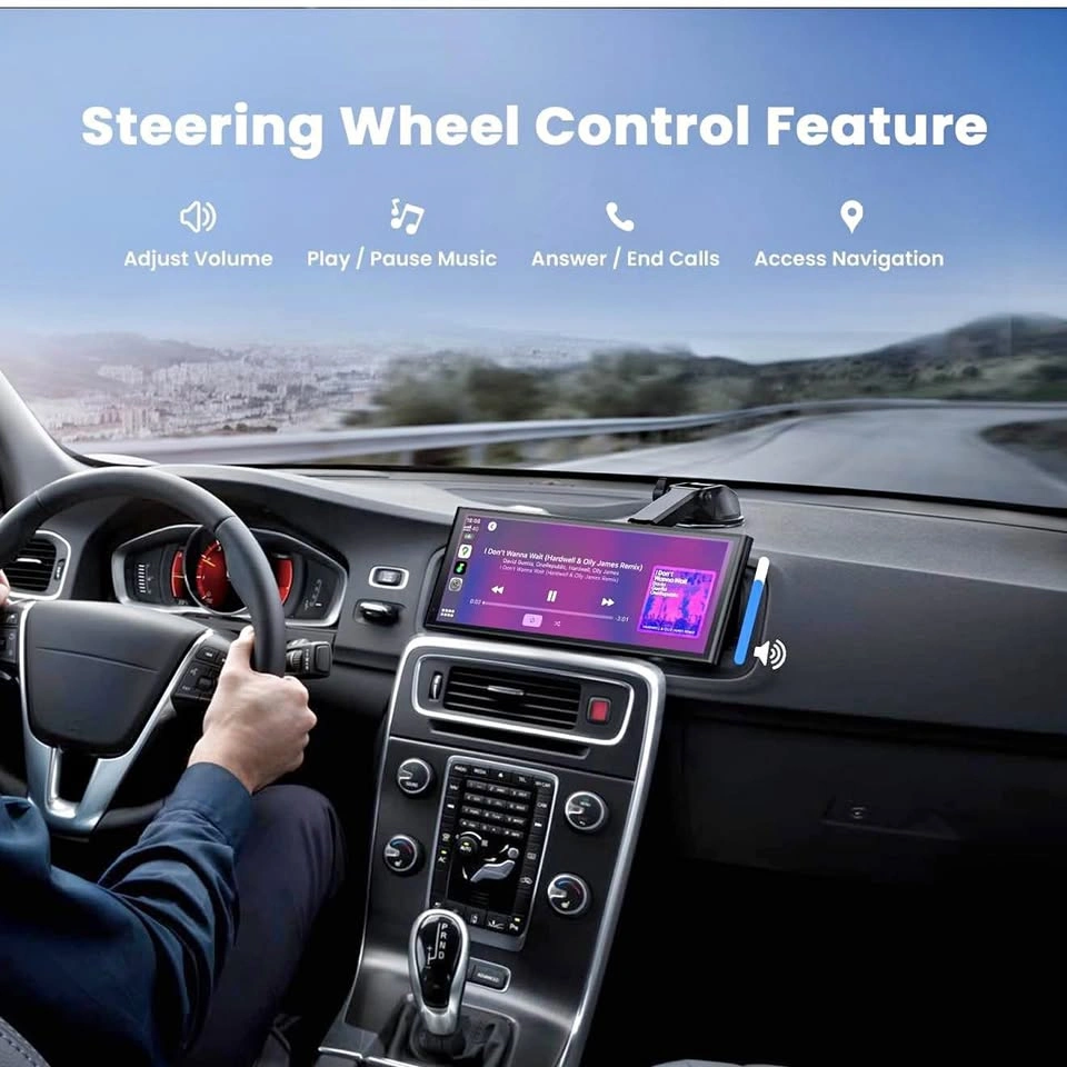 Krunia 9.26" Wireless CarPlay Android Auto Car Display + Backup - photo 3