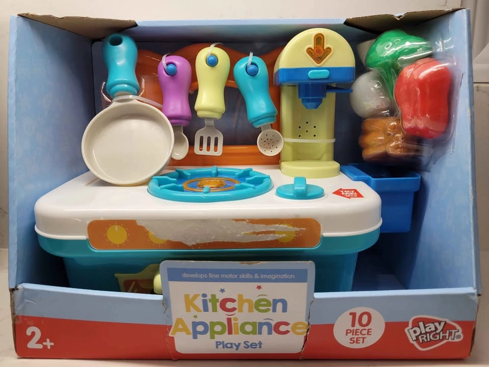 Kids Pretend Kitchen Appliance Play Set w/ Lights and Sounds - photo 2