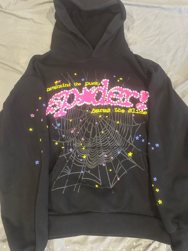 Sp5der Hoodie P*nk ‘Black’