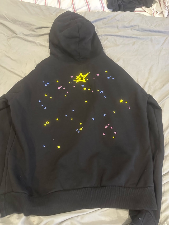 Sp5der Hoodie P*nk ‘Black’ - photo 2