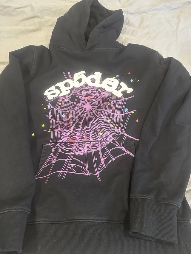 Sp5der Worldwide Hoodie Black (trades accepted)