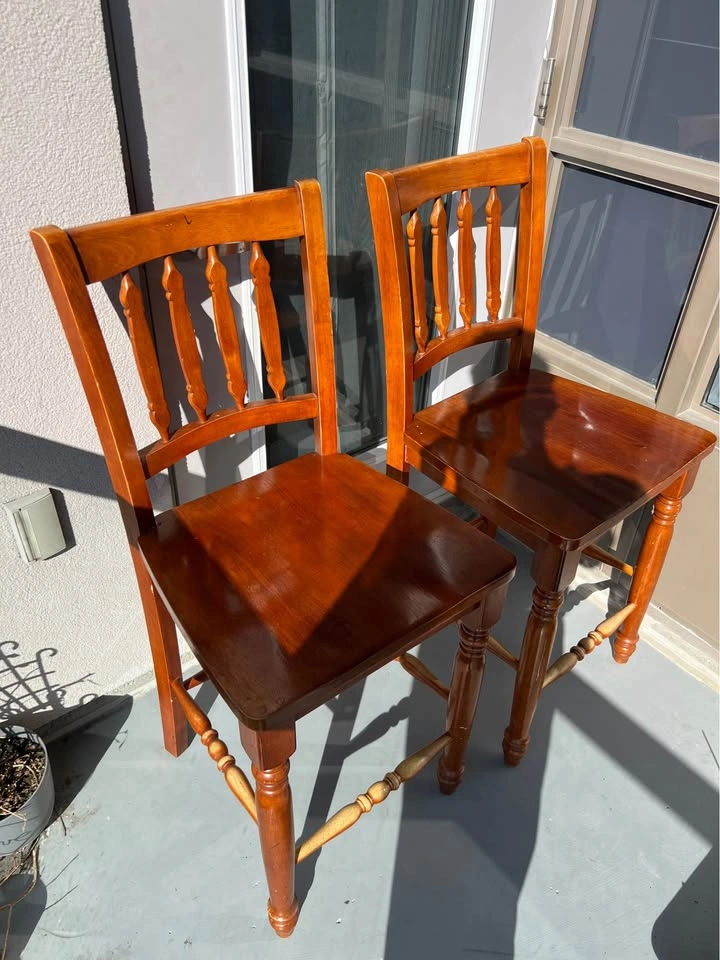 Wooden  Bar stools - photo 2