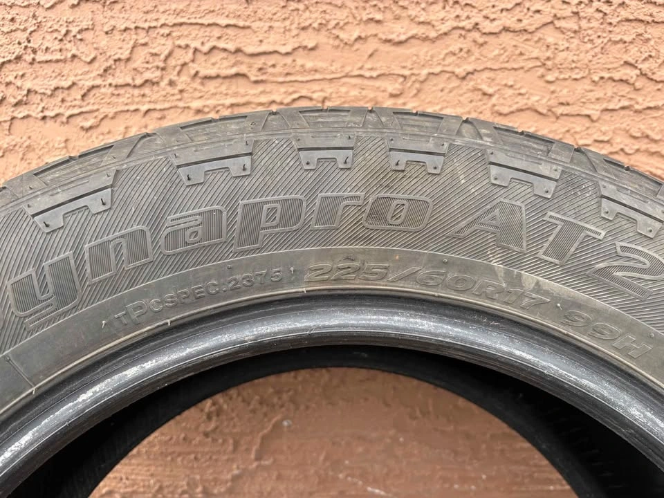 Set of 2 Hankook Dynapro AT2 SUV Tires 225/60r17 - photo 2