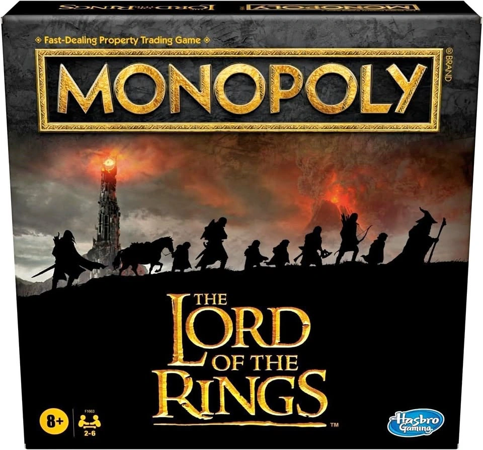 NEW Lord Of The Rings Monopoly Board