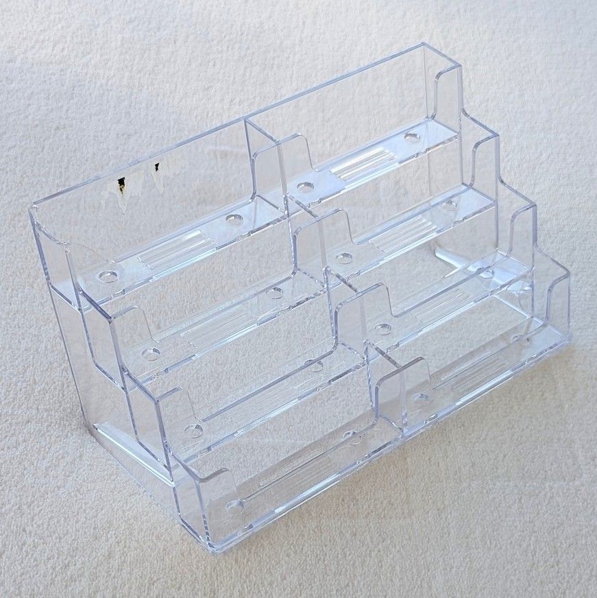 Clear Acrylic Business Card Holder Display Rack