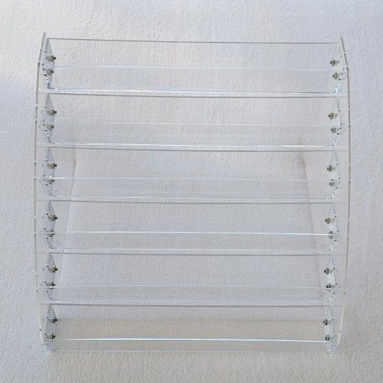 6-Tier Clear Acrylic Display Shelf for Polish & Cosmetics - photo 2