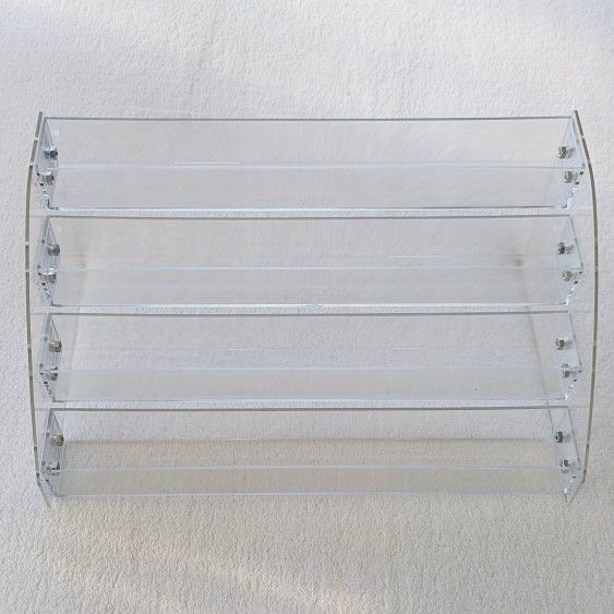 4-Tier Clear Acrylic Display Rack for Nail Polish & Cosmetics - photo 2
